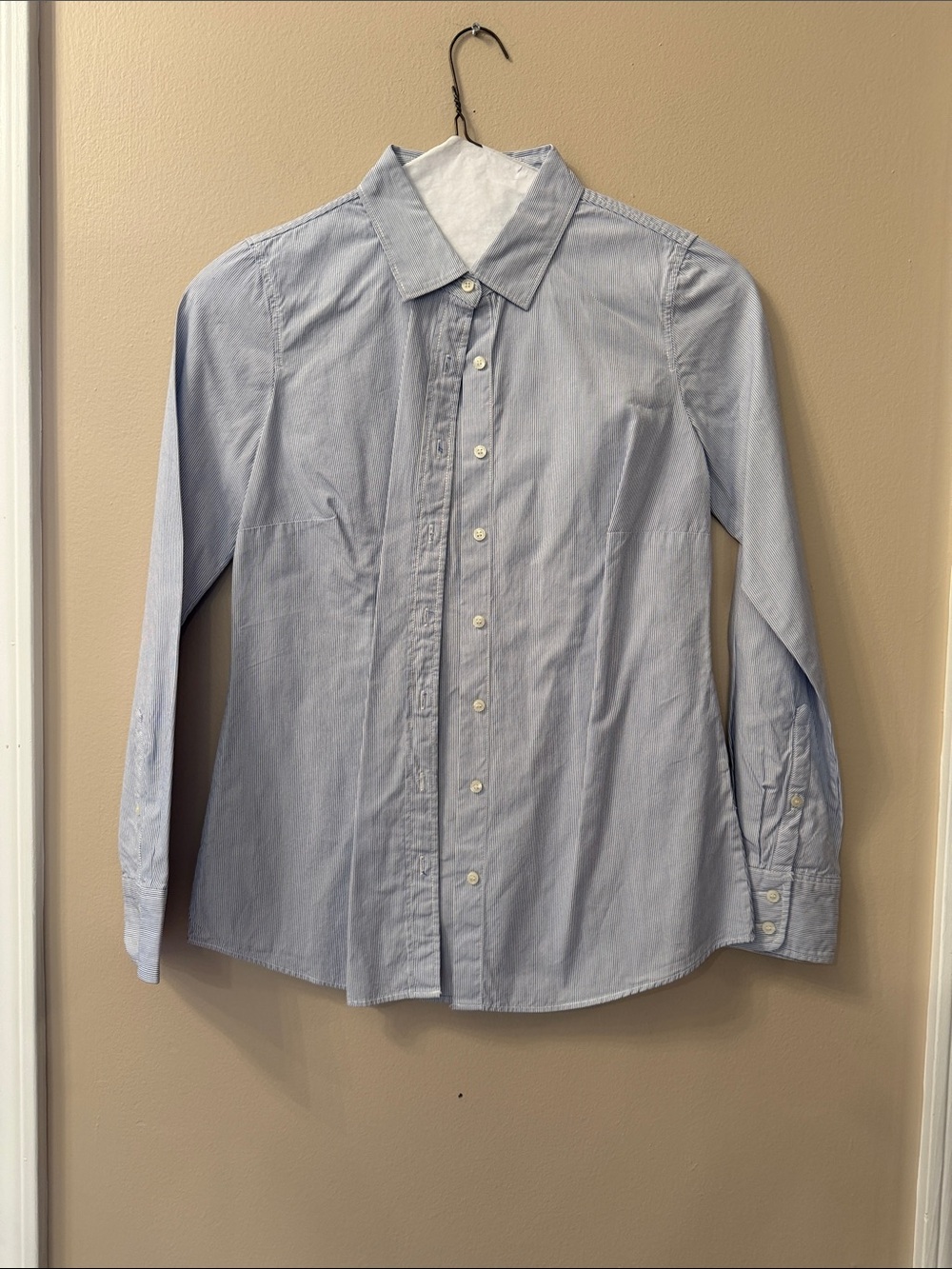 J. Crew Light Blue button down striped Shirt